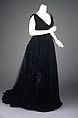 Evening dress, Hoschedé Rebours, silk, French